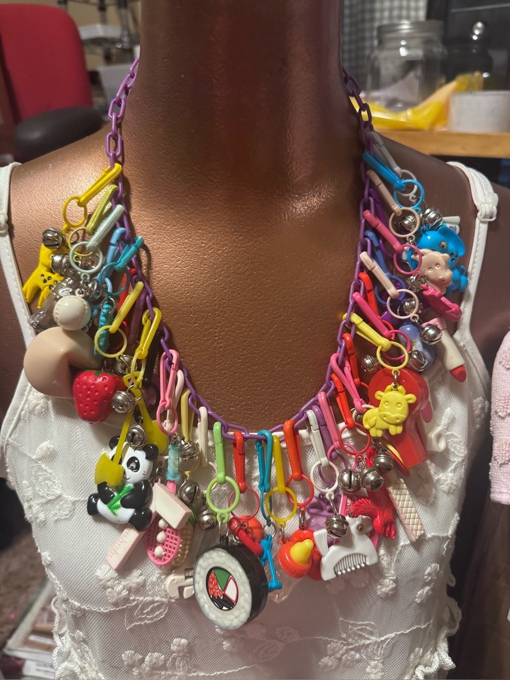 80’s BELL CHARMS NECKLACE